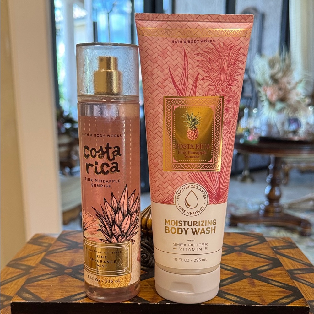 Bath & Body Works Pink Pineapple Sunrise Body Wash & Mist